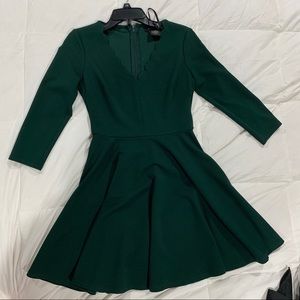 Green Scalloped dress